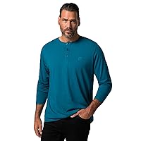 JP 1880 Henley T-Shirt, Blu