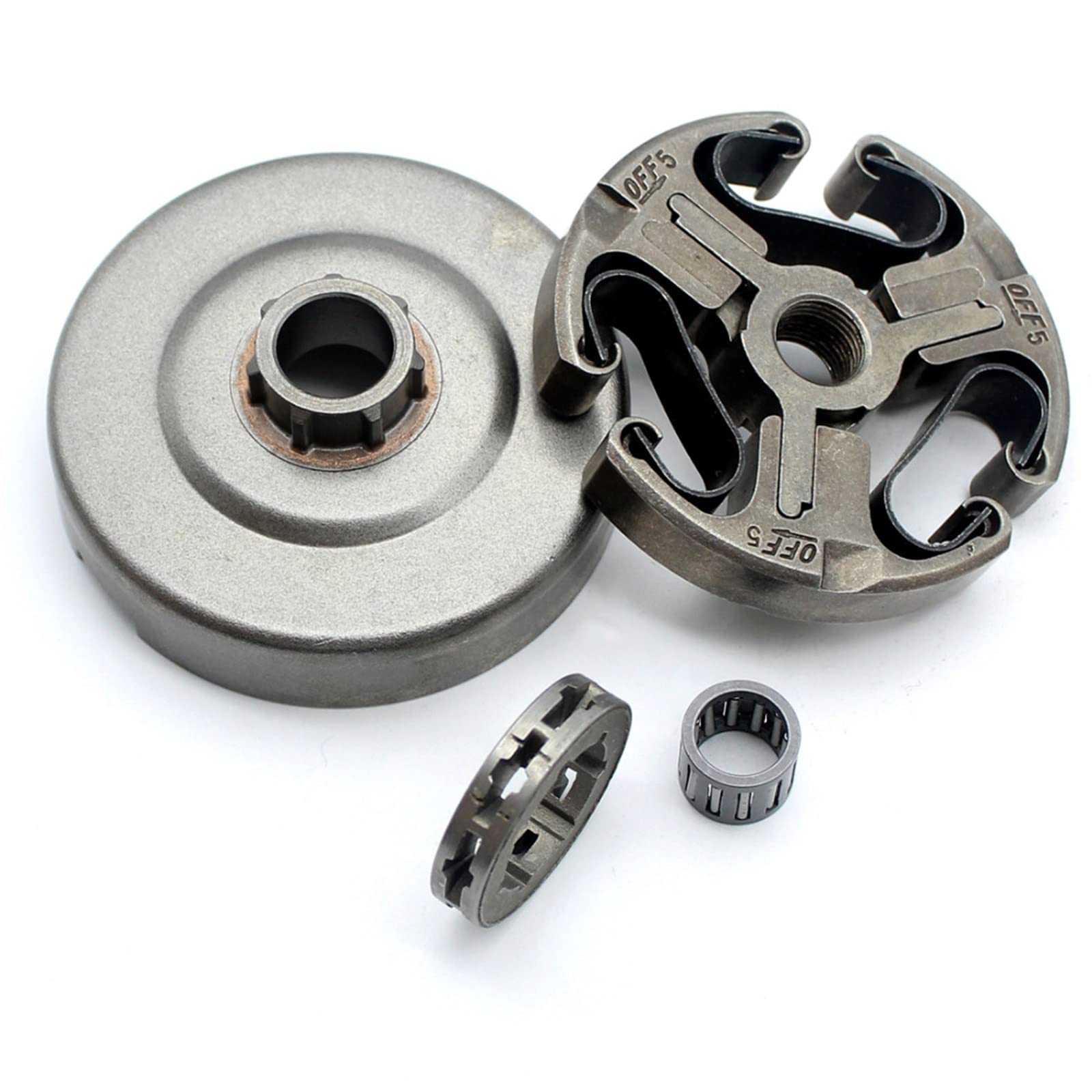 Tambor de Embrague con Kit de piñón de llanta de 3/8 "-7T Apto for Husqvarna 362 365 371 372 372XP 570 575 Reemplazo de Motosierra 503744401 Parte