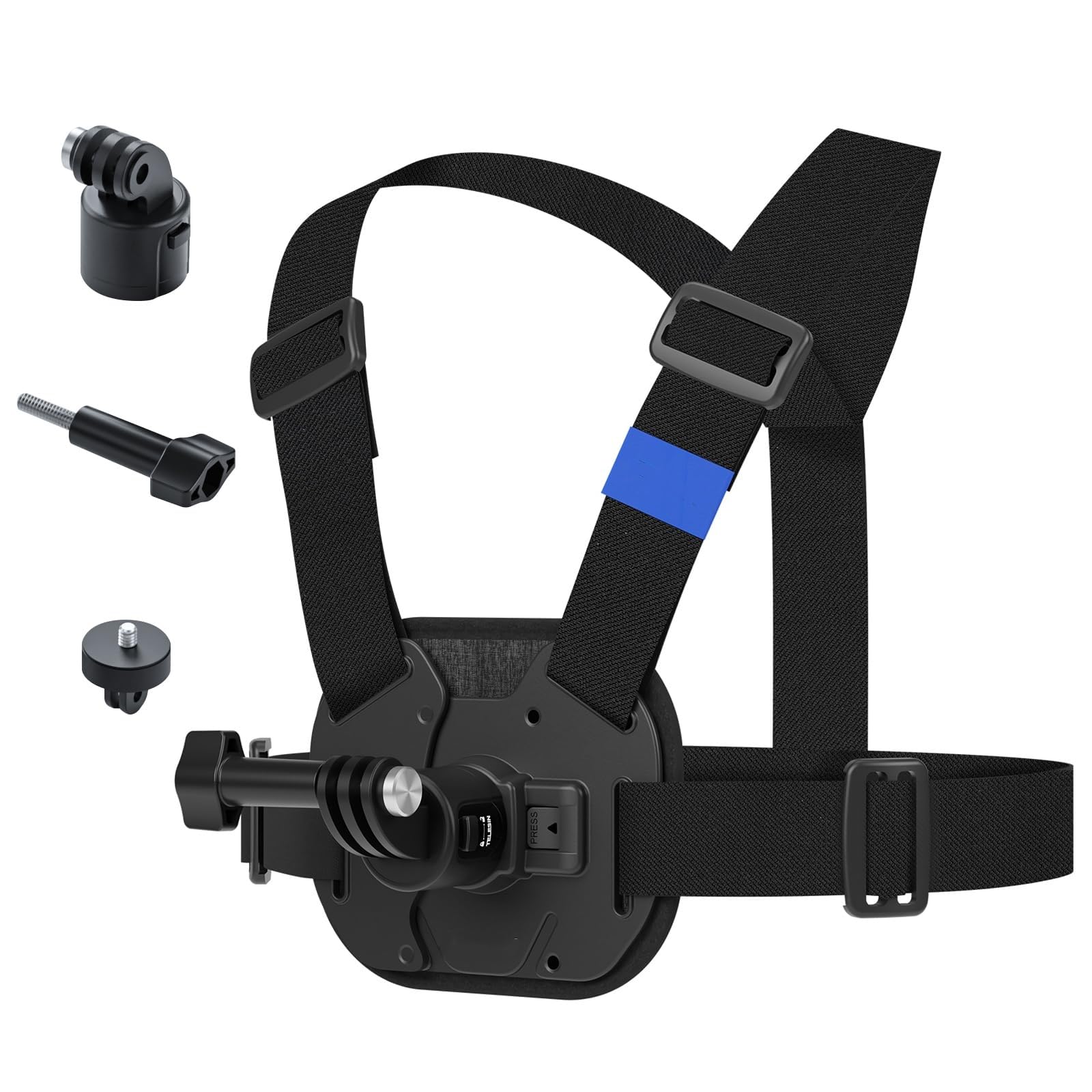 AzoneeChest Mount Harness Chest Strap with, Adjustable Chest Strap, Breathable Material, for Hero 12 Hero 11 Hero 10 Hero 9 Hero 8 Hero 7 Hero 5 Hero 4 Hero 3, DJI osmo and More Action Cameras