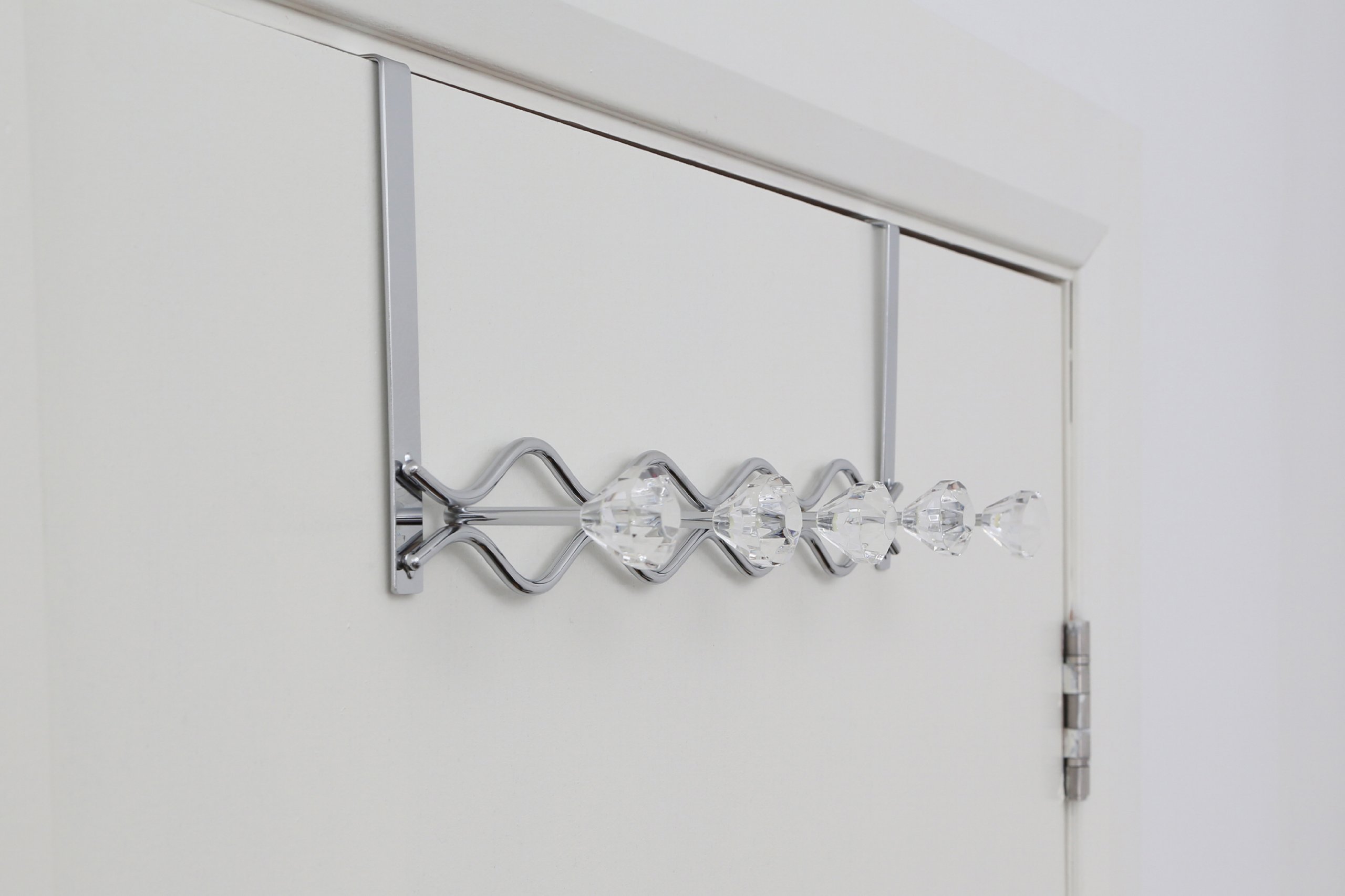 Preier Housewares 0509872 Appendiabiti da Porta Croato, 3 Ganci Palle in Ceraica Viola