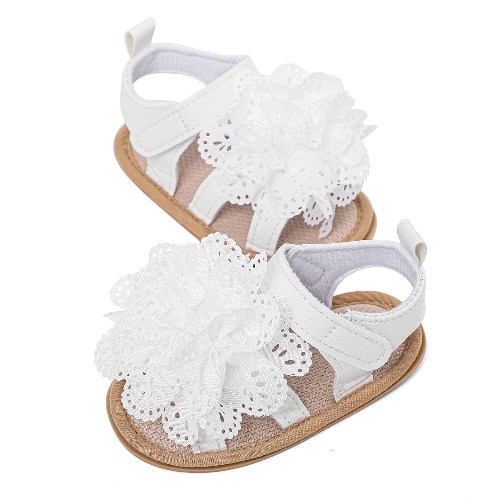 LACOFIA Baby Girls Sandals Infant Summer Shoes Anti-Slip First Walking Shoes — view 6