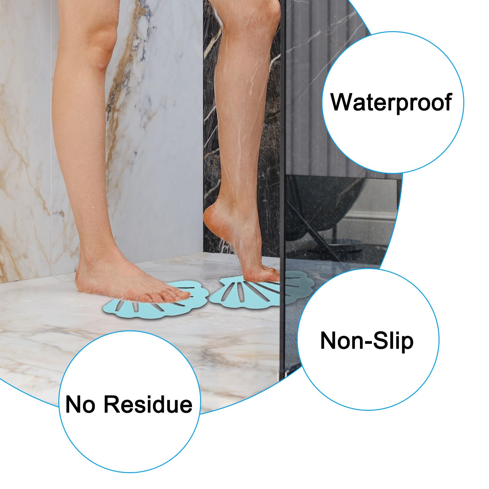 PATIKIL 12Pcs Non Slip Bathtub Stickers - Image 3