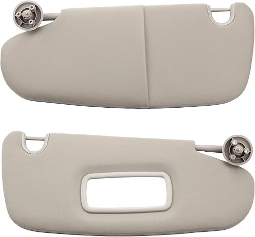 Miniatura 8 de Dasbecan Par gris de visera de coche compatible con Dodge Ram 1500 2500 3500 2002 2003 2004 2005 2006 2007 2008 2009 reemplaza # 1CT18TL2AA