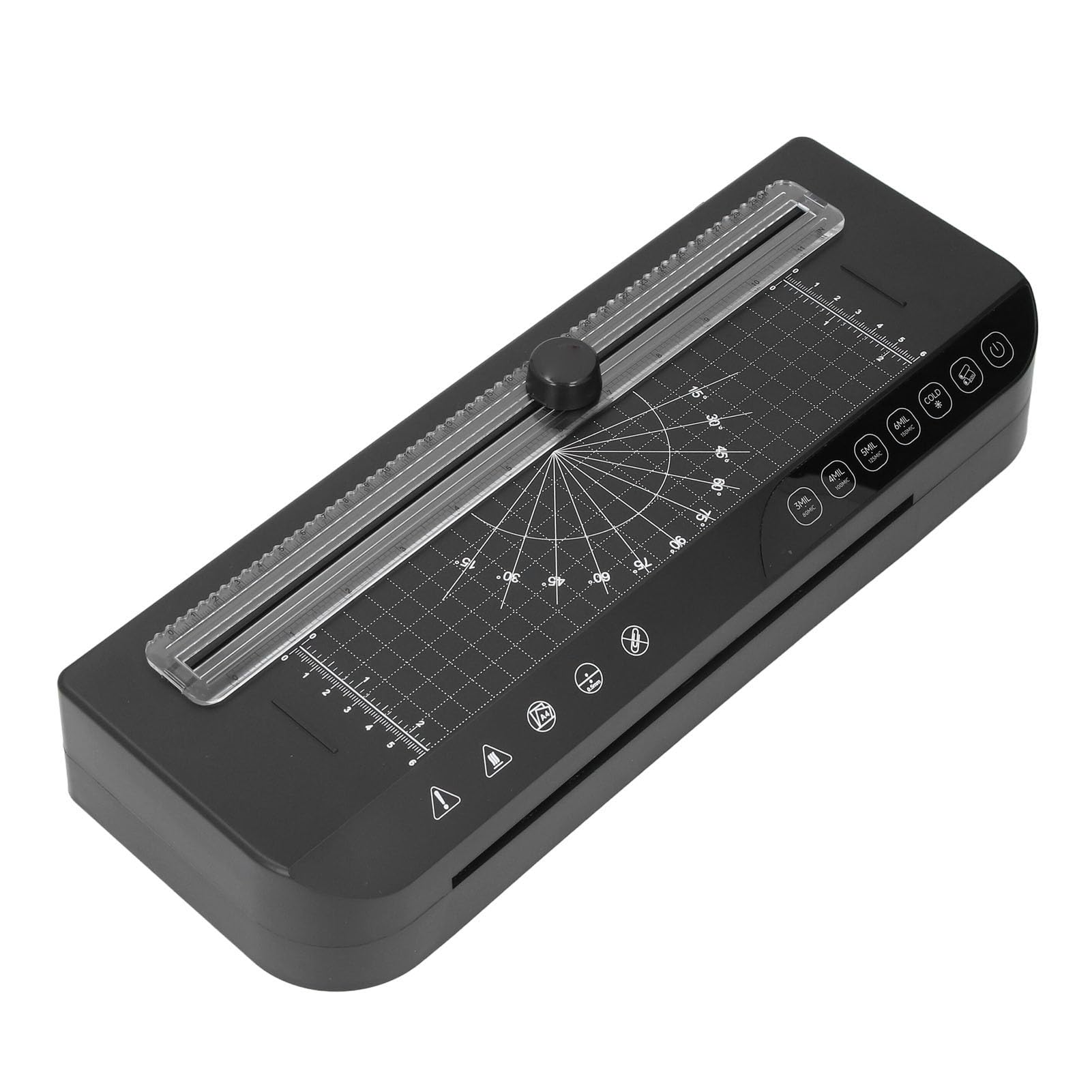 Laminator Fotograficzny z przycinarką, Kompaktowa Maszyna do Laminowania Biurowego, Szybki i Cichy Laminator do Rysowania Menu Dokumentów A4 Poniżej (Marhynchus471rxig0wn-11)