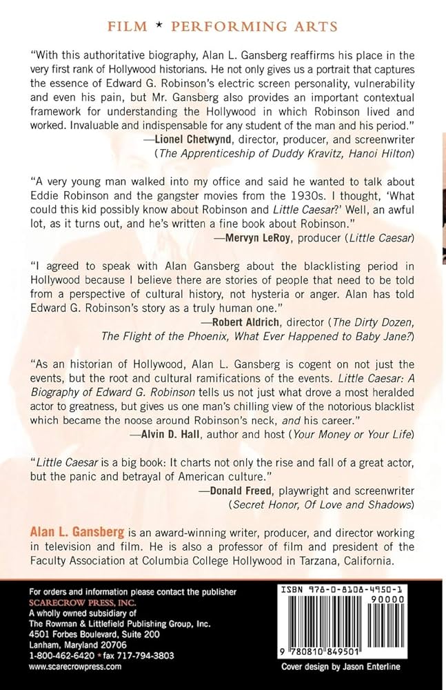 Little Caesar: A Biography of Edward G. Robinson: Gansberg