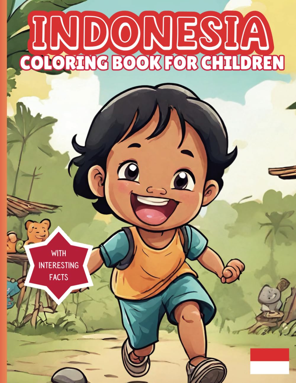 Indonesia Coloring Book For Children: With Interesting Facts