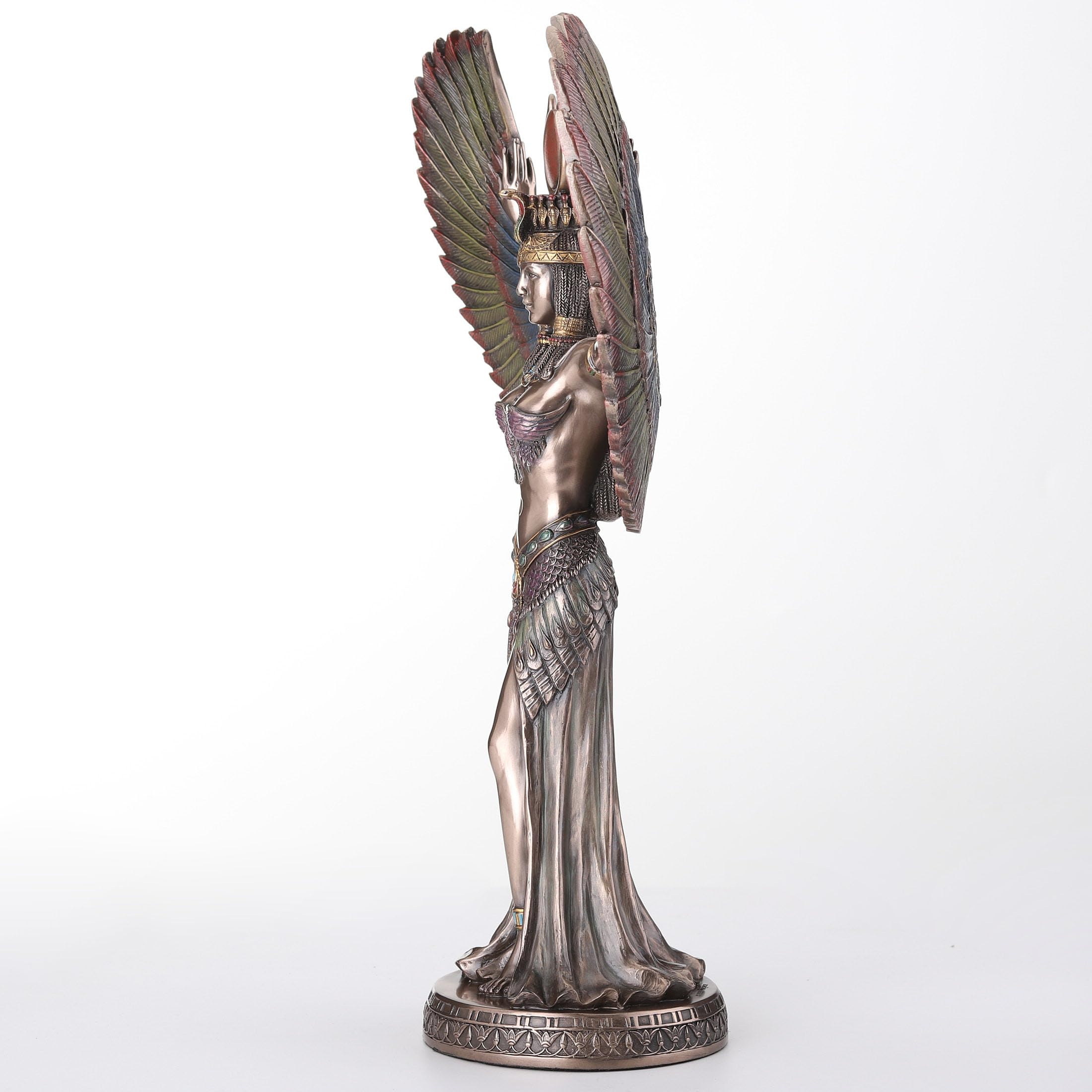 Veronese Design 13 3/8 Inch Isis The Egyptian Goddess of Magic and Wisdom Cold Cast Resin Bronze Finish Statue Home Decor Sculpture