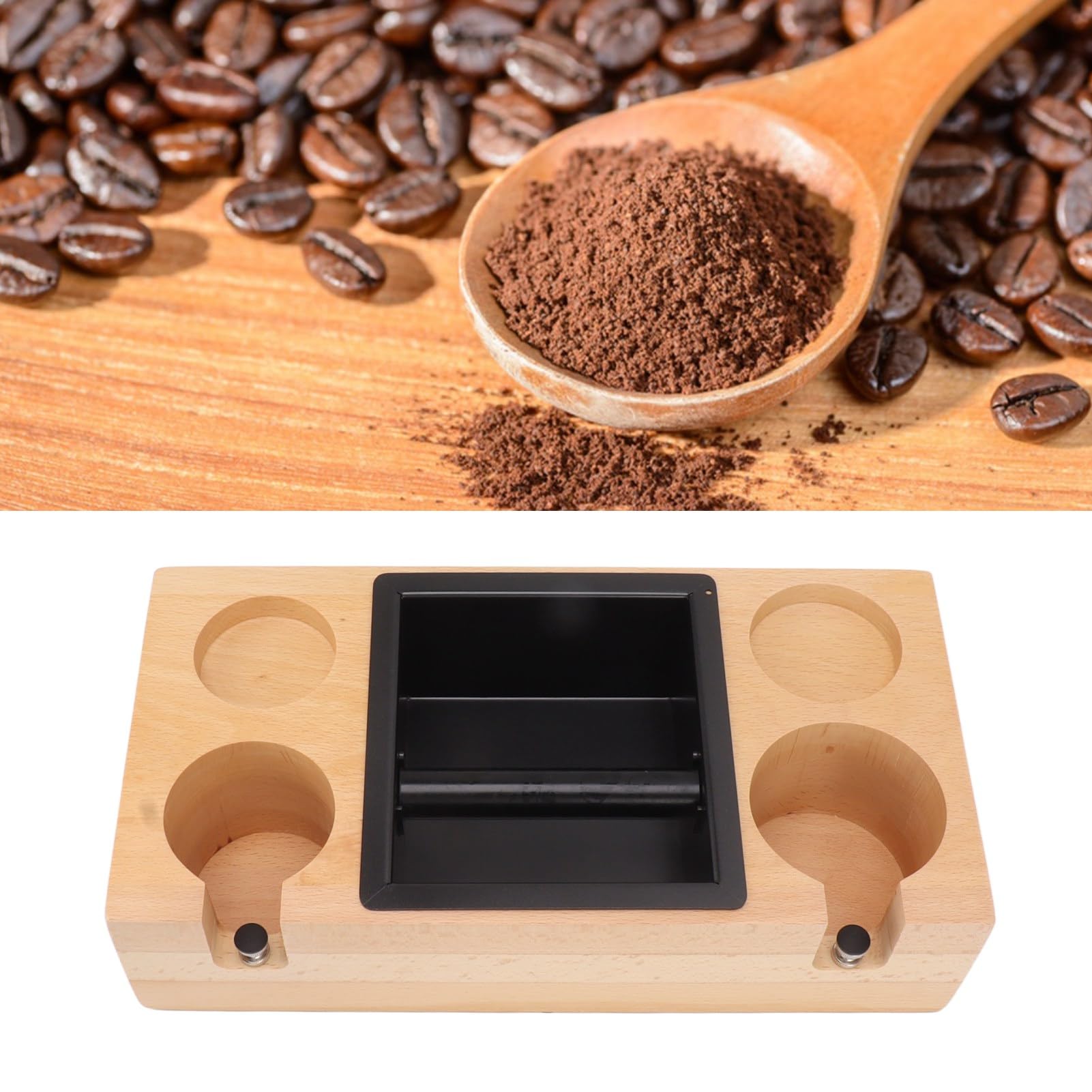 Soporte de Manipulación de Café, Soporte de Manipulación de Café, Soporte de Manipulación de Filtro de Café de Madera, Soporte de Alfombrilla de Manipulación de Café, Estación de Manipulación de Café
