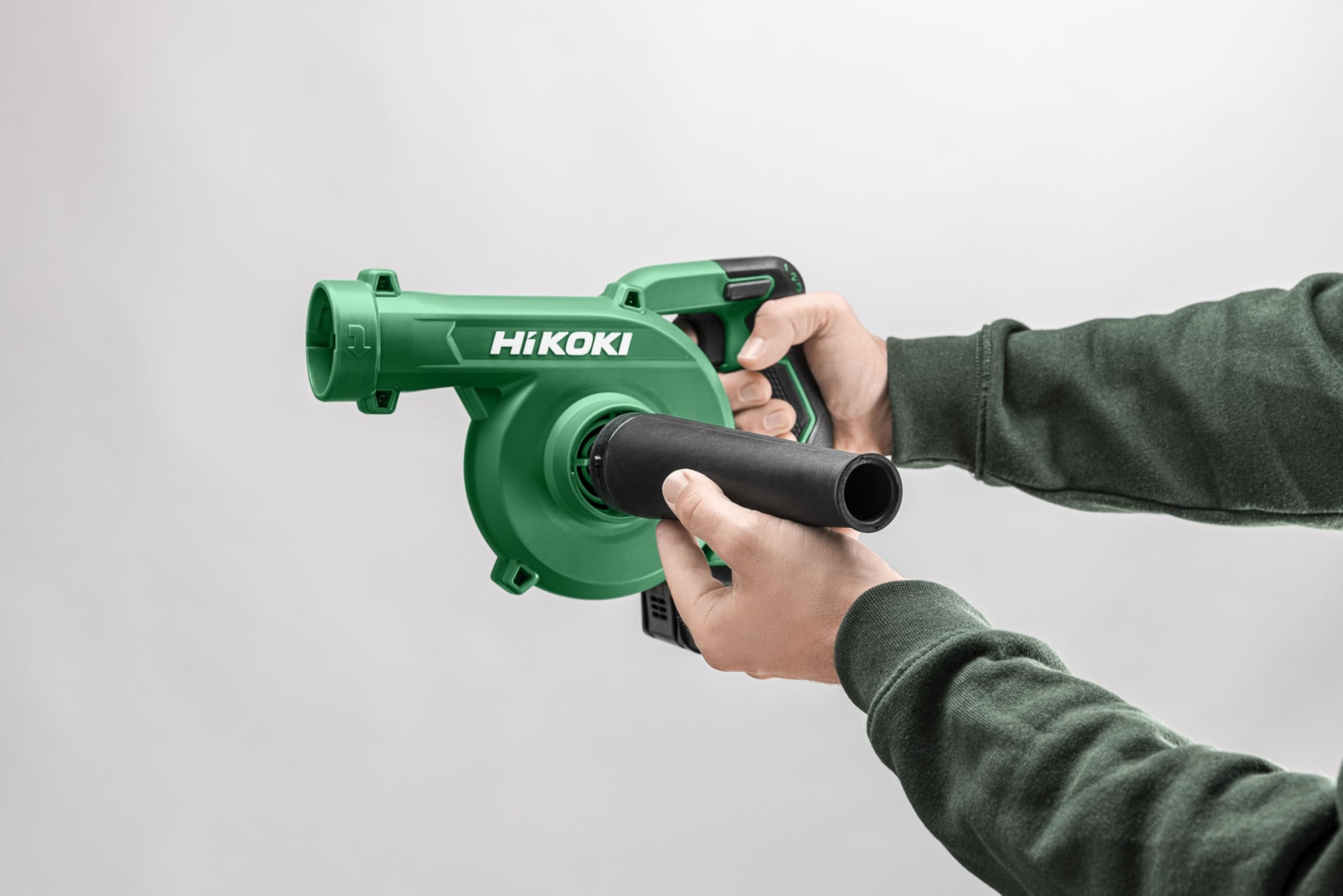 HiKOKI Soffiatore e Aspiratore a Batteria - 18 V - 3 Velocità, Alta Portata d’Aria, Leggero e Compatto - Senza Batteria e Caricabatterie