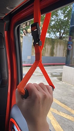 Miniatura 6 de Bentolin Mango de mano ajustable de pie de seguridad, mango rojo adecuado para ancianos y asistencia, ayuda para discapacitados (paquete de 2)