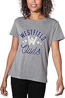 Vista 23 de Colección oficial de camisetas sueltas para mujer, diseño de mascota desgastada universitaria, jaspeado atlético