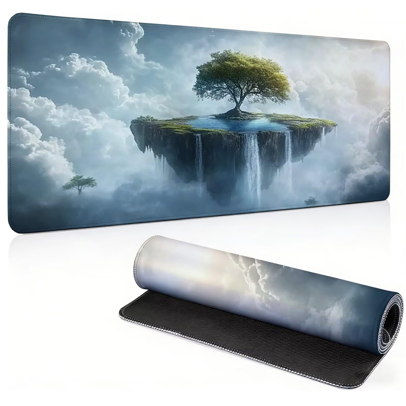 Tappetino Mouse Gaming, 900x450mm Tappetino Mouse XXL Albero 0c0-708