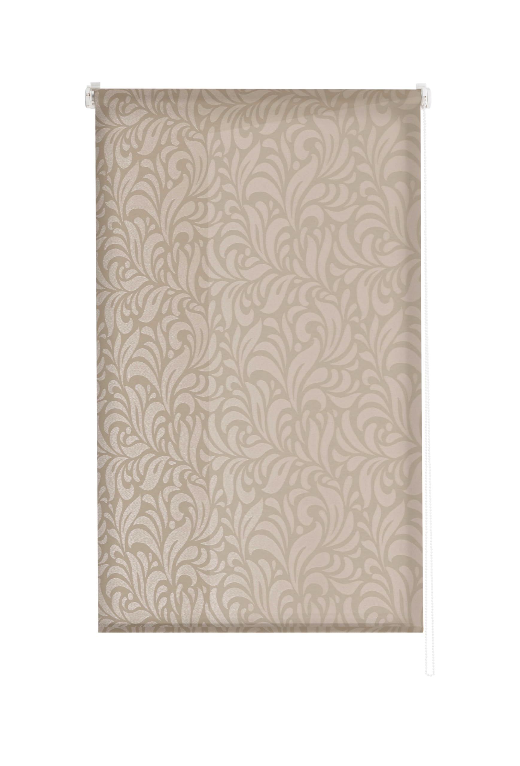 Estoralis MYRCELLA | Roleta zwijana | Nowoczesny design | Bez wiercenia Żakardowe Półprzezroczysty | Kolor | Pościel | 80 x 150 cm (szer./wys.) Tkanina 77 x 150 cm | Rolety okienne i drzwiowe
