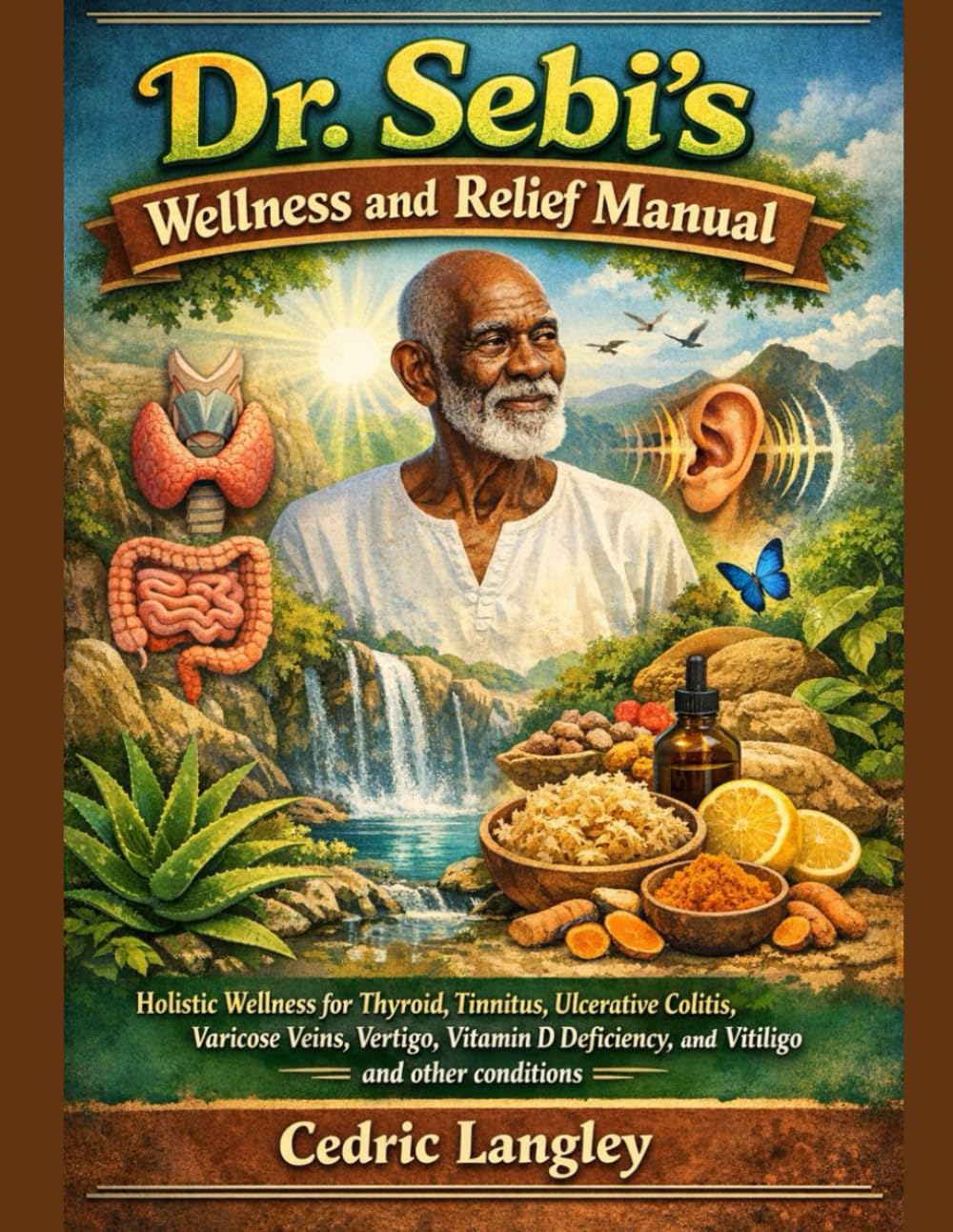 Dr. Sebi’s Wellness and Relief Manual: Holistic Wellness for Thyroid, Tinnitus, Ulcerative Colitis, Varicose Veins, Vertigo, Vitamin D Deficiency, and Vitiligo and other conditions