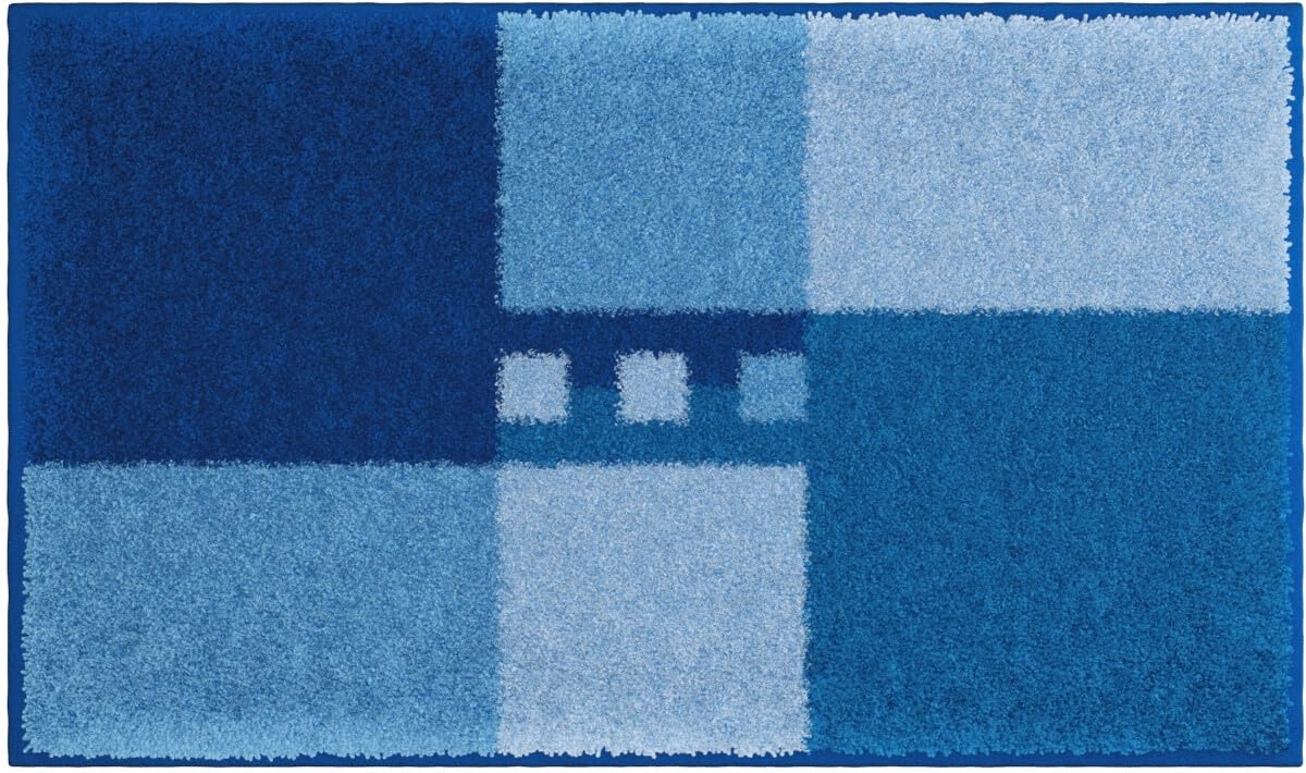 MERKUR Badteppich 65x115cm blau