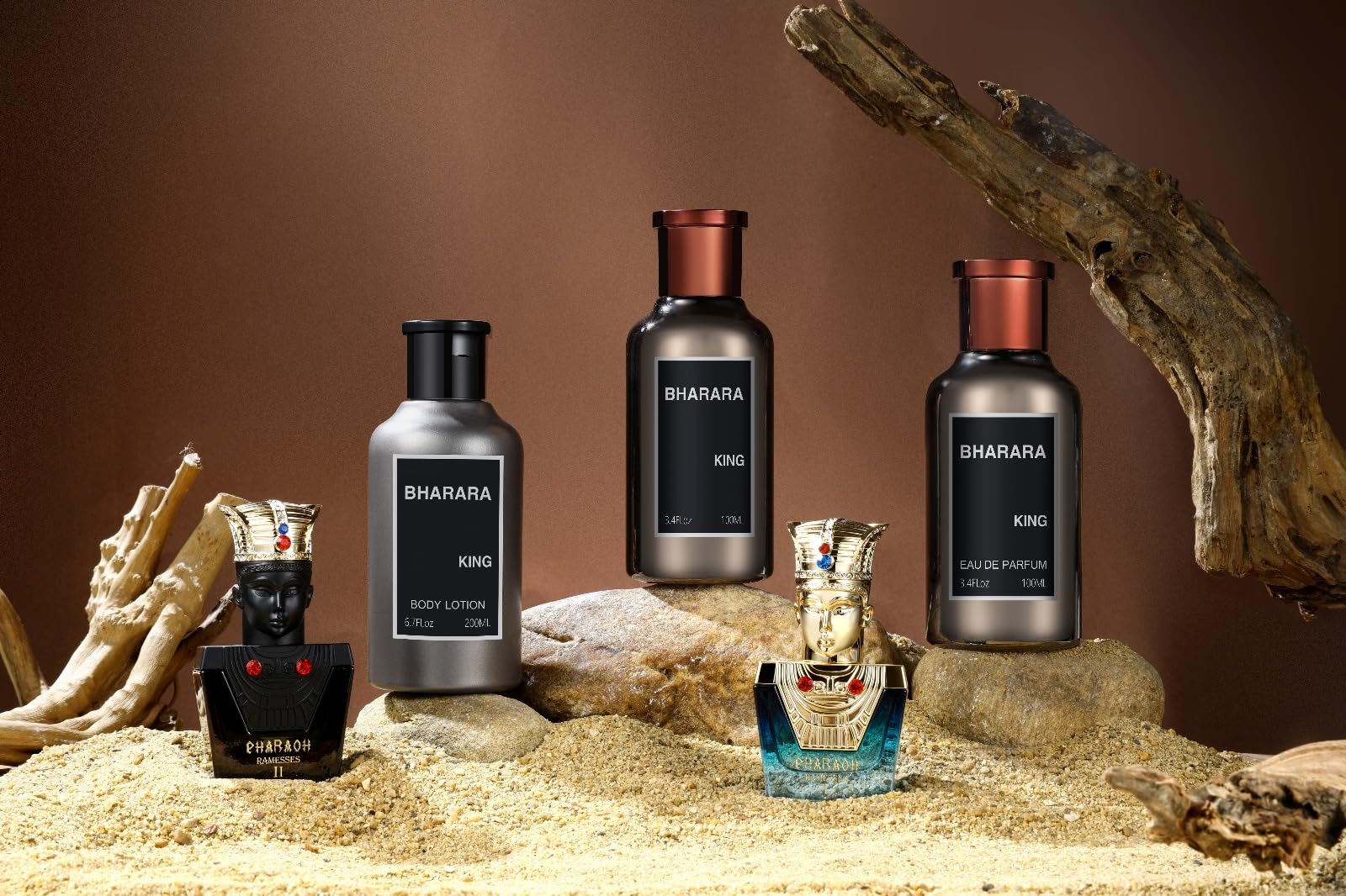 Amazon.com : Bharara King 5-Piece Gift Set (EDP + Lotion + Pharaoh
