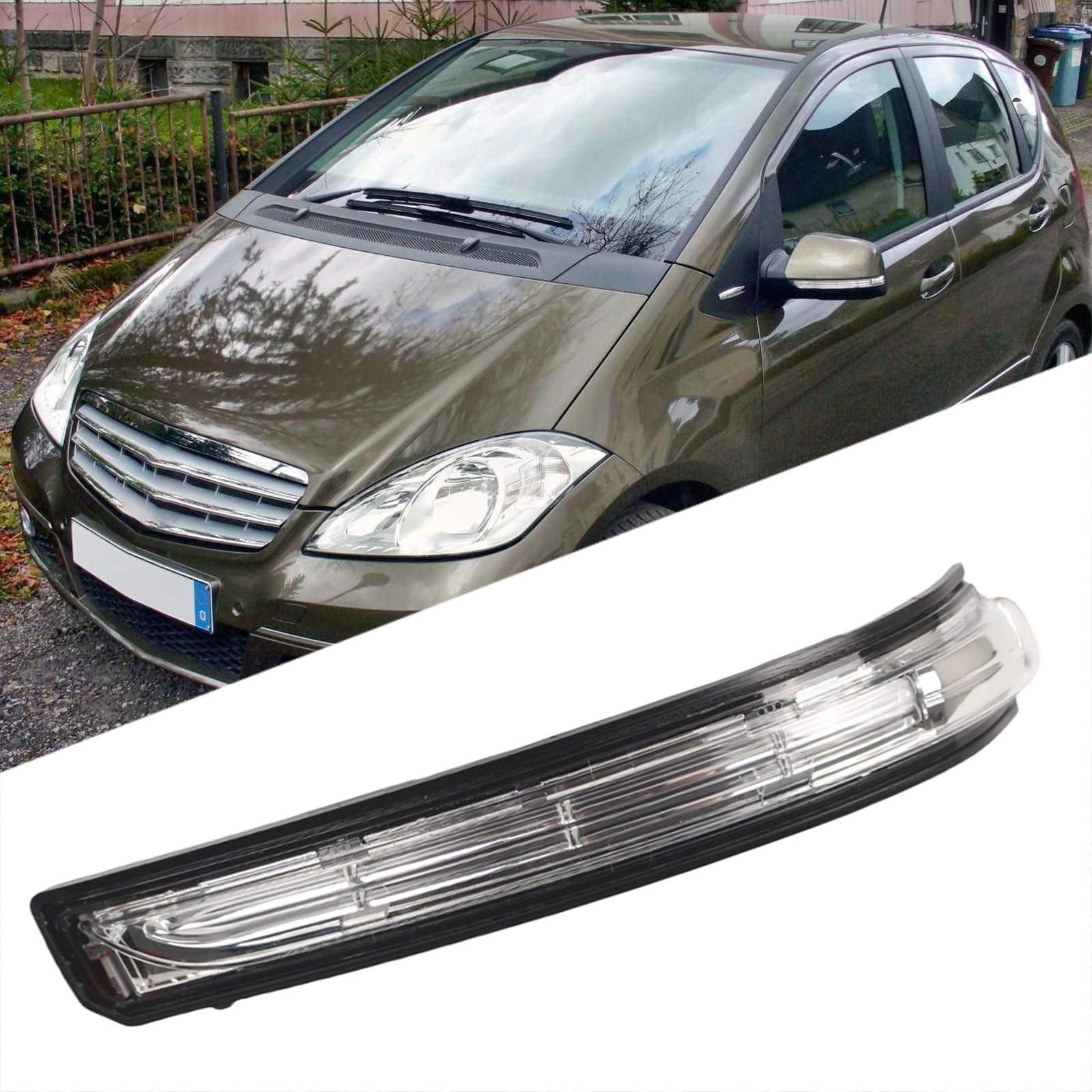 Seite Spiegel Blinker Kompatibel Mit Mercedes for Ben z A B-Klasse W169 W245 2008 2009 2010 2011 2012 Rückspiegelleuchte Blinker Kontrollleuchte - rechts