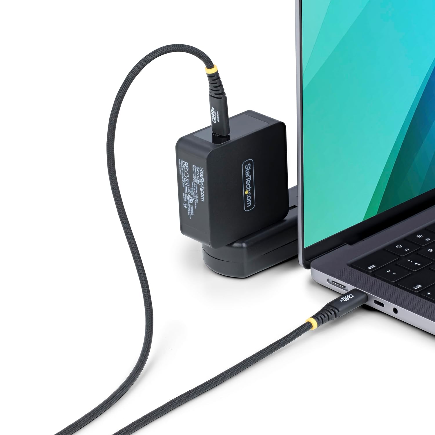 StarTech.com S2CEPR3M-USB-CABLE USB-C Cable/3M/USB 2.0/Type-C to Type-C/240W 5A PD EPR/USB-IF/Black/Heavy Duty Fast Charging Data Transfer