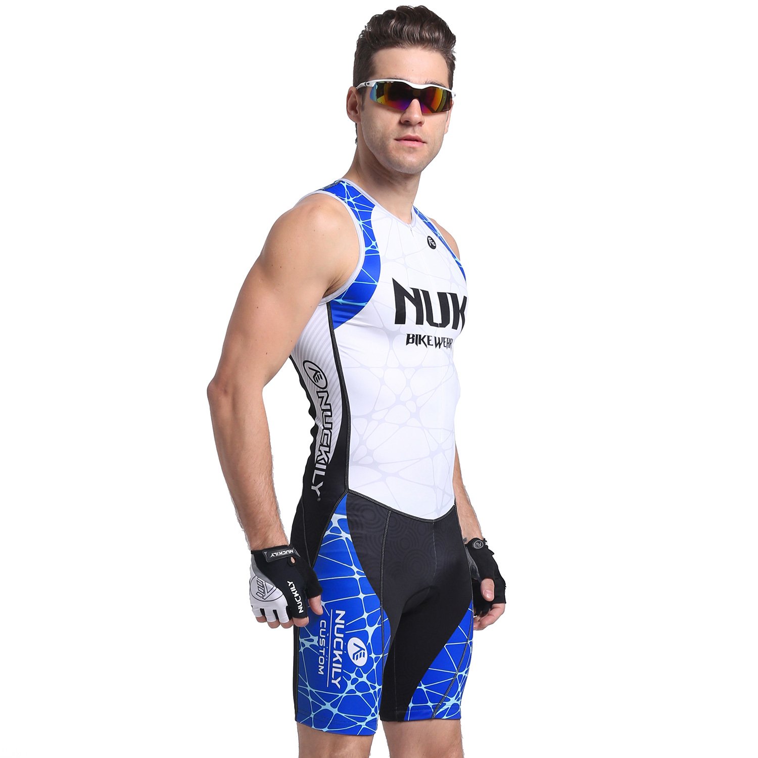 NUCKILY Summer Triathlon Suit Kurzarm-Radsportanzug für Herren
