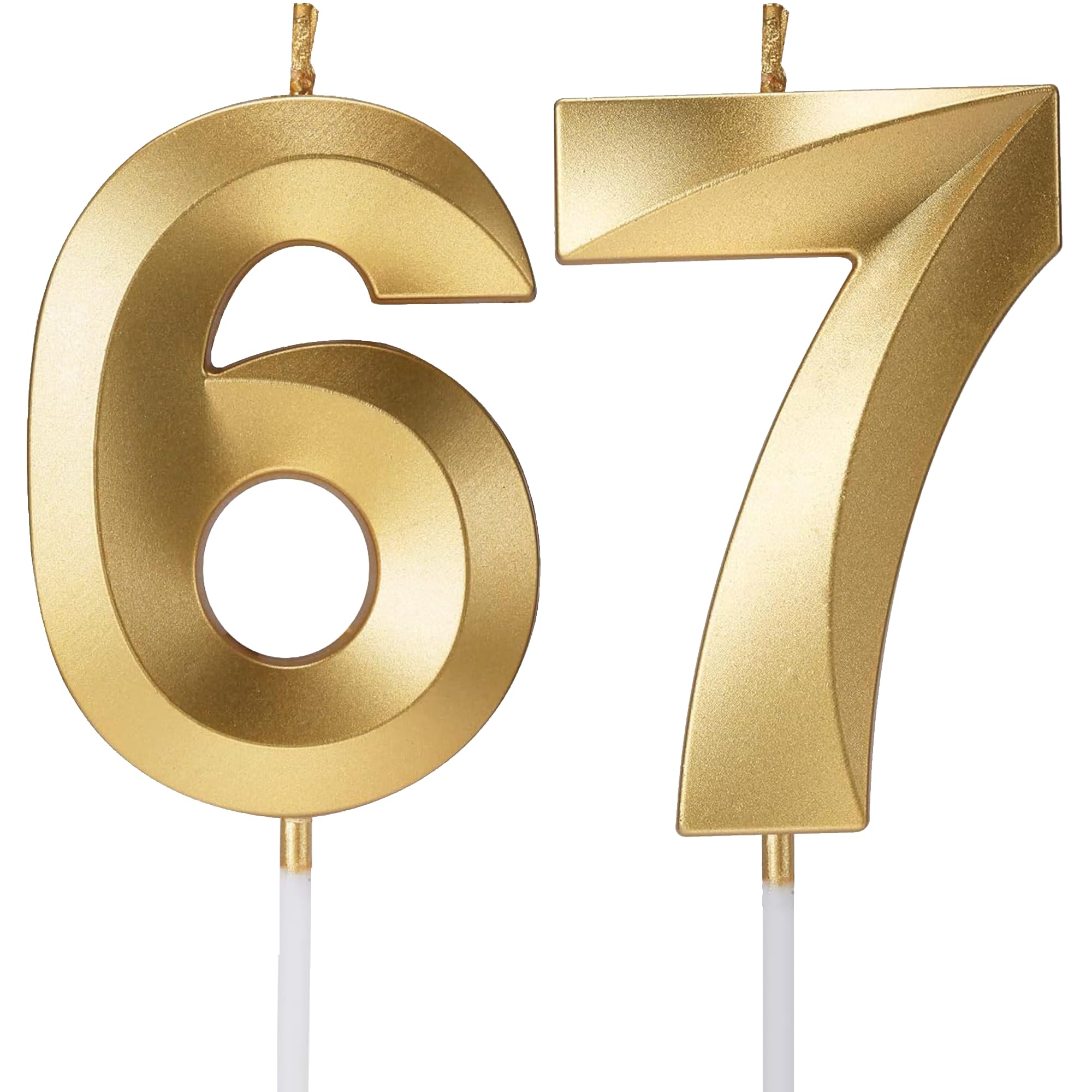 Birthday Candles Number Candles Age Year for Cakes Happy Birthday 3D Designed Wedding Anniversary Party Cake Topper Decorations