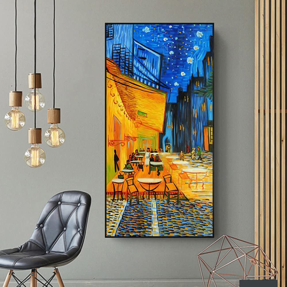 Art célèbre Van Gogh Nuit Étoilée grand tableau pour habiller un grand mur vide - 8