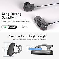 Vista 6 de [2 Clips] Girador de página de anillo de dedo para Kindle, control remoto para Kindle Paperwhite Kobo lectores iPad Tablets novelas de lectura