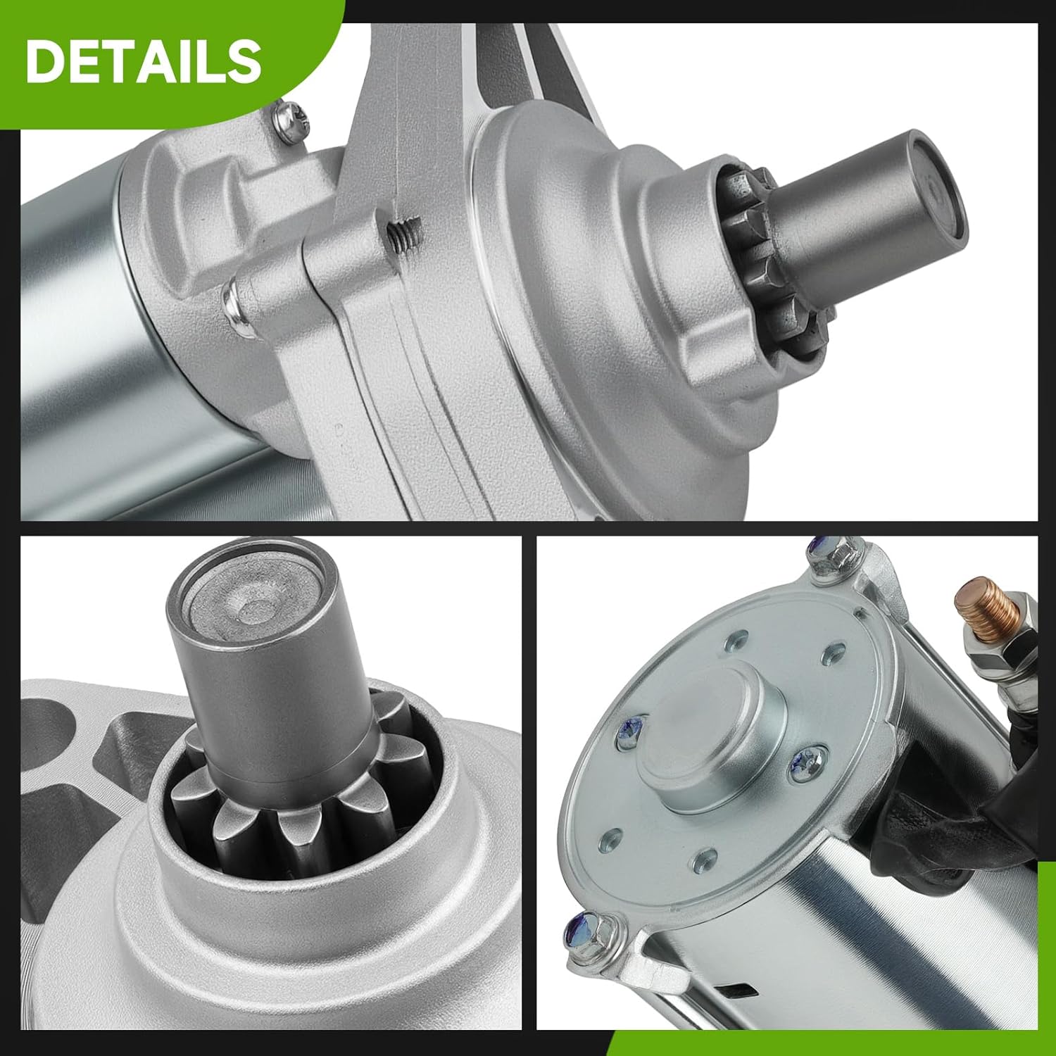 17728N New Starter Compatible with Honda Odyssey 3.5 1999-2006, Accord 3.0 1998-2007, Pilot 3.5 2003-2005, Acura MDX 3.5 2001-2002, TL 3.2 1999-2006, CL 3.2 1997-1999 V6 06312-P8A-5050 410-54027