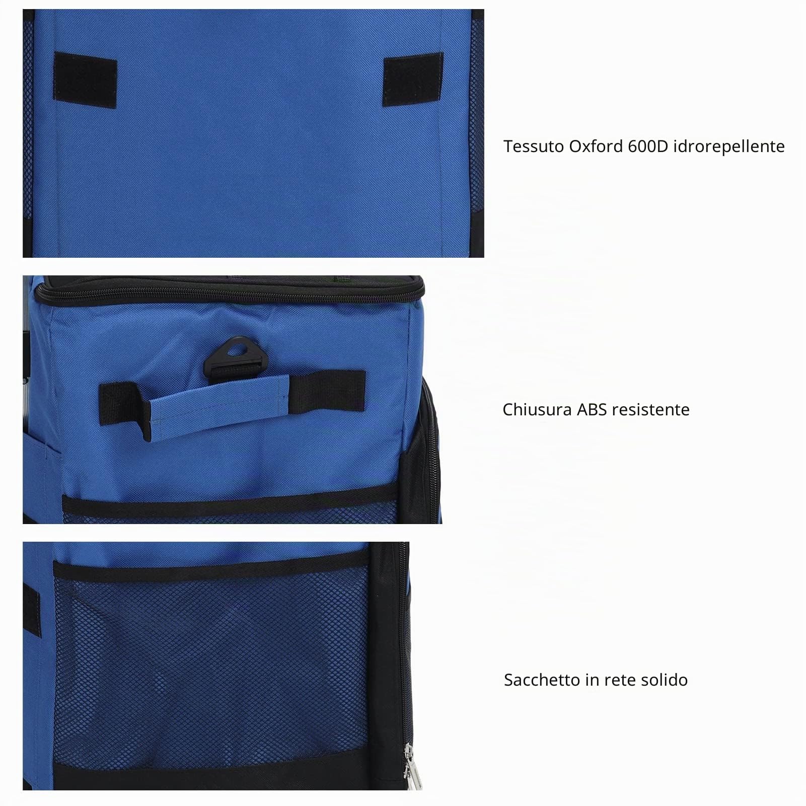Socobeta Dispositivo di Raffreddamento con Ruote, Borsa Termica Rotante di Grande capacità da 35 Litri Tessuto Oxford Foglio di Alluminio Borsa Termica Portatile Impermeabile Anti-perdite