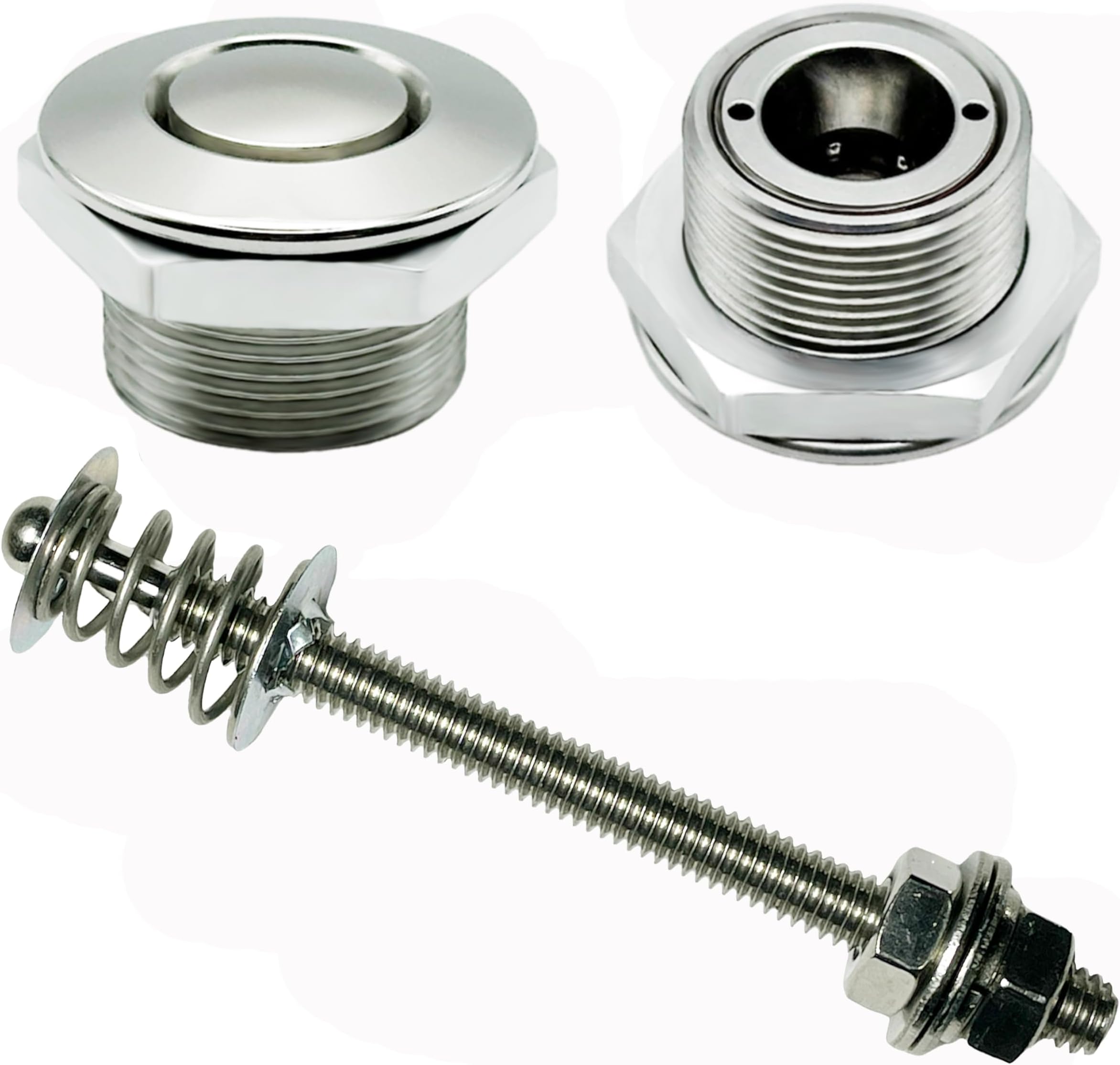 Polished Stainless Steel 1.00"" & 4"" Stud