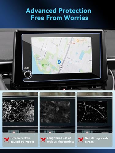 Miniatura 5 de Paquete de 2 protectores de pantalla RAV4 Nano para RAV 4 2023 2024, accesorios de navegación GPS de 8 pulgadas, película protectora de pantalla