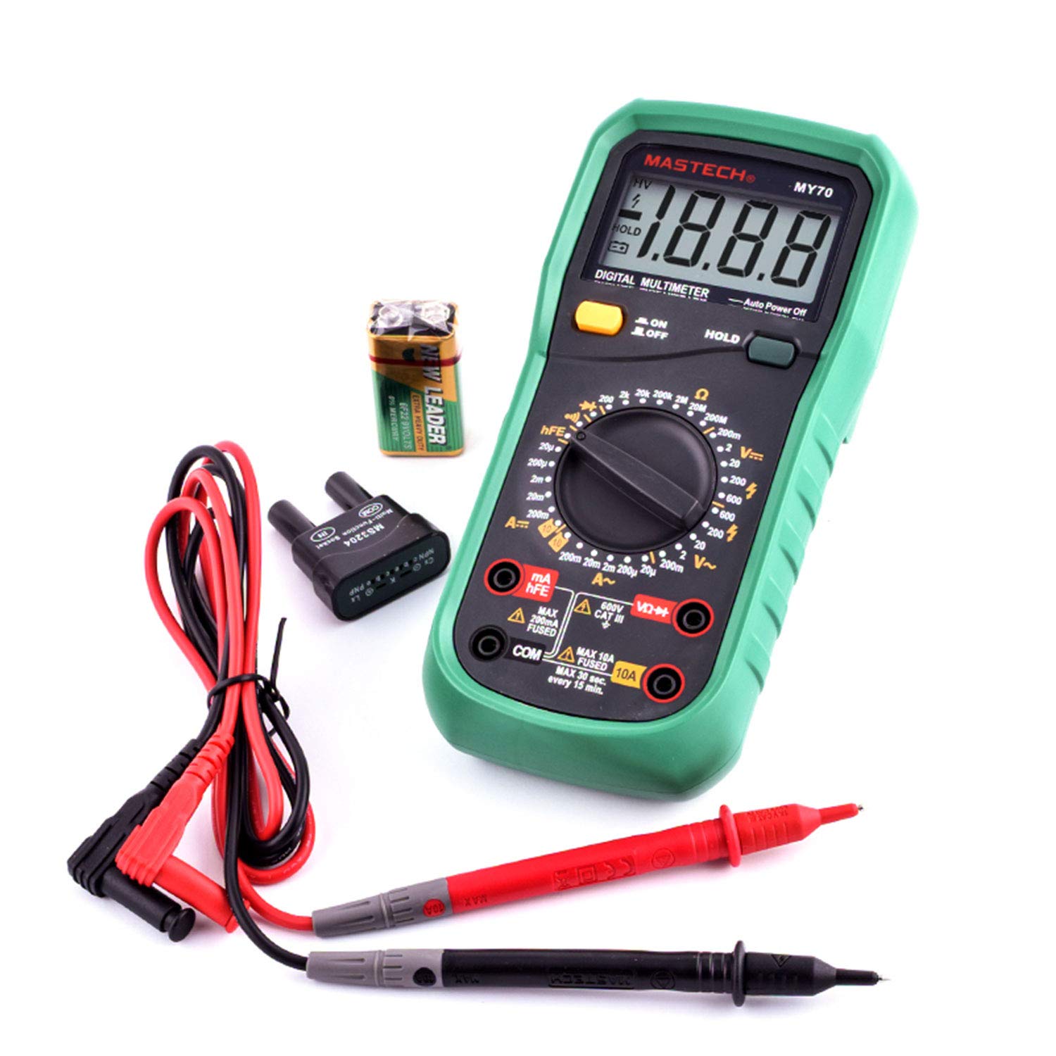 Mastech MY70 cyfrowy multimetr, czarny/zielony