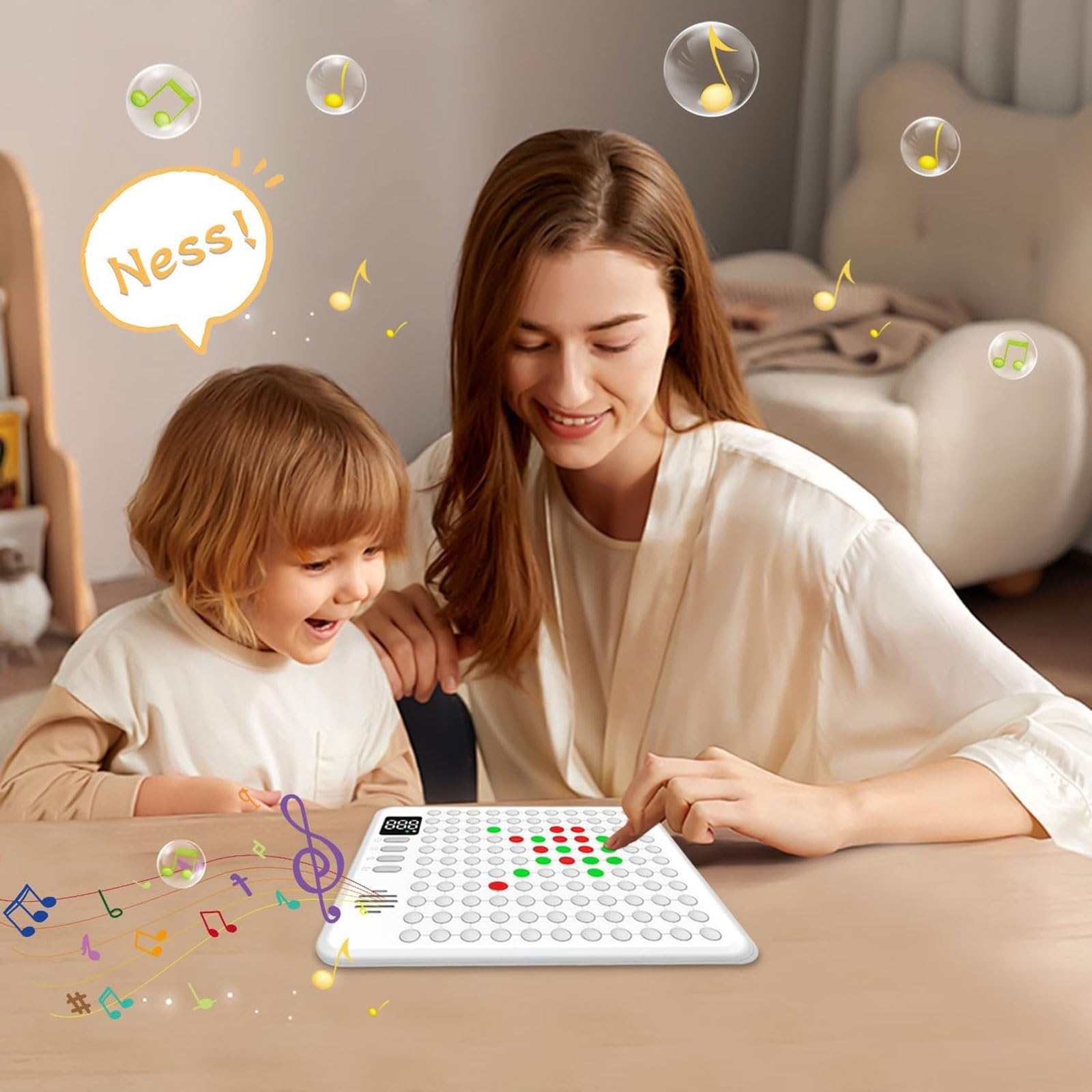 Scacchiera AI multifunzionale, giocattolo educativo portatile da viaggio for bambini e adulti, gioco classico all-in-one con comandi vocali scacchiera portatile(14-in-1)