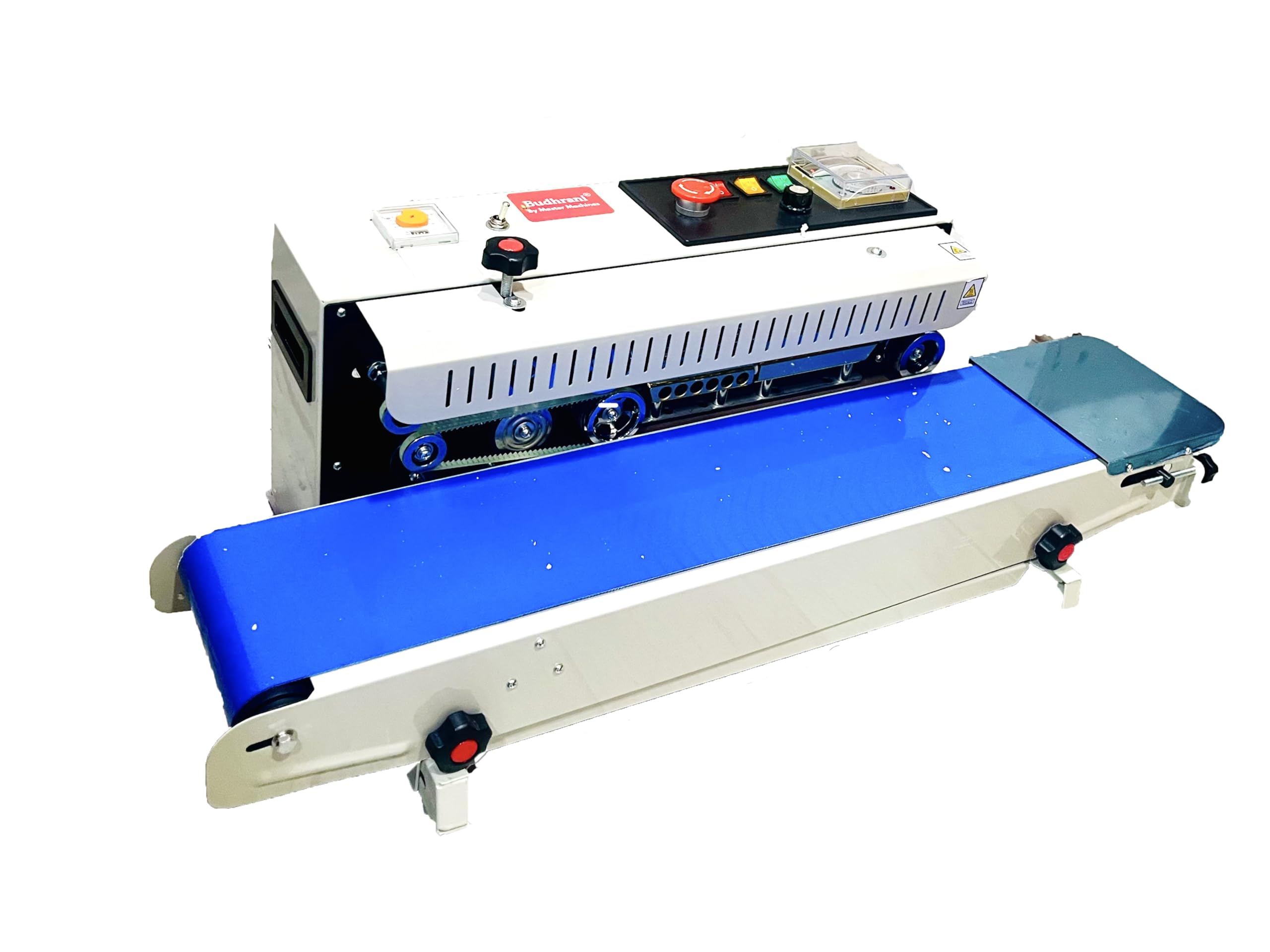 Budhrani By Master Machines Heavy Duty Continuous Horizontal Ms Band Sealer With Nitrogen Flushing Kit, Automatic Band Sealing Machine, Automatic Packaging Machine - 1 Year Warranty Mm - 10