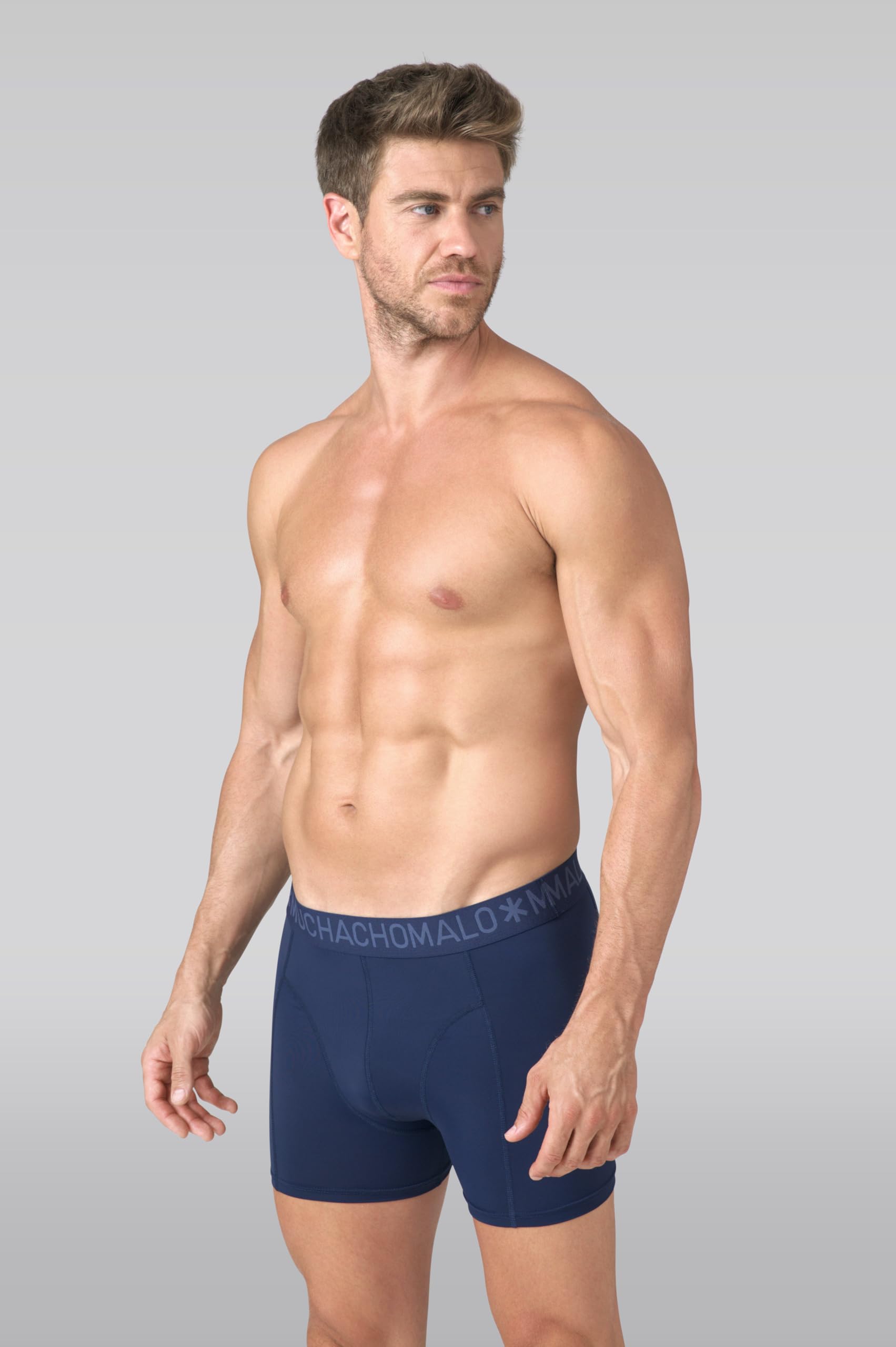 Muchachomalo Hombre Bóxer 6-Pack Liso Microfibra Cinturilla Elástica