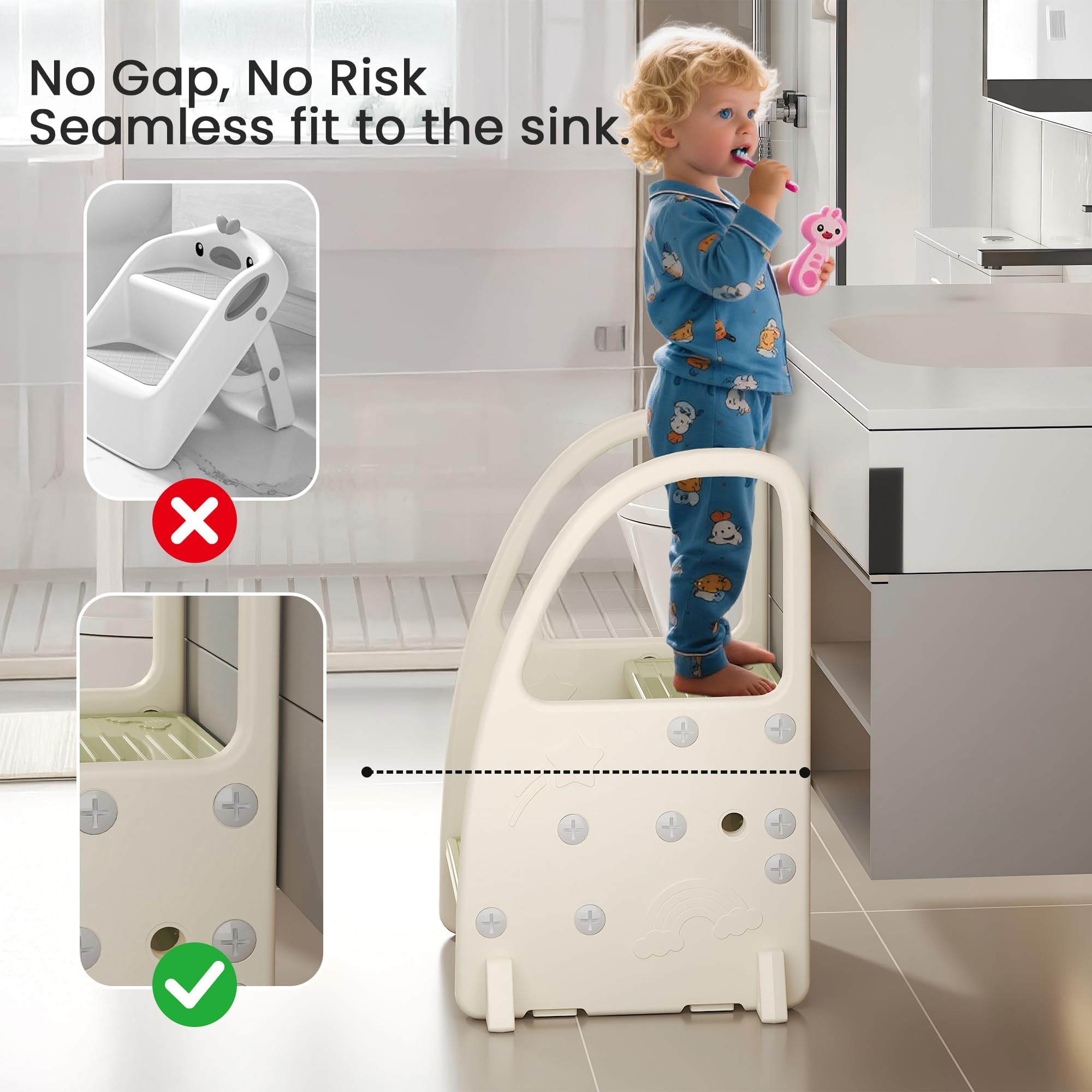 Escabeau 3 Marches Secure Pro Sécurisé 66cm | Livraison Gratuite