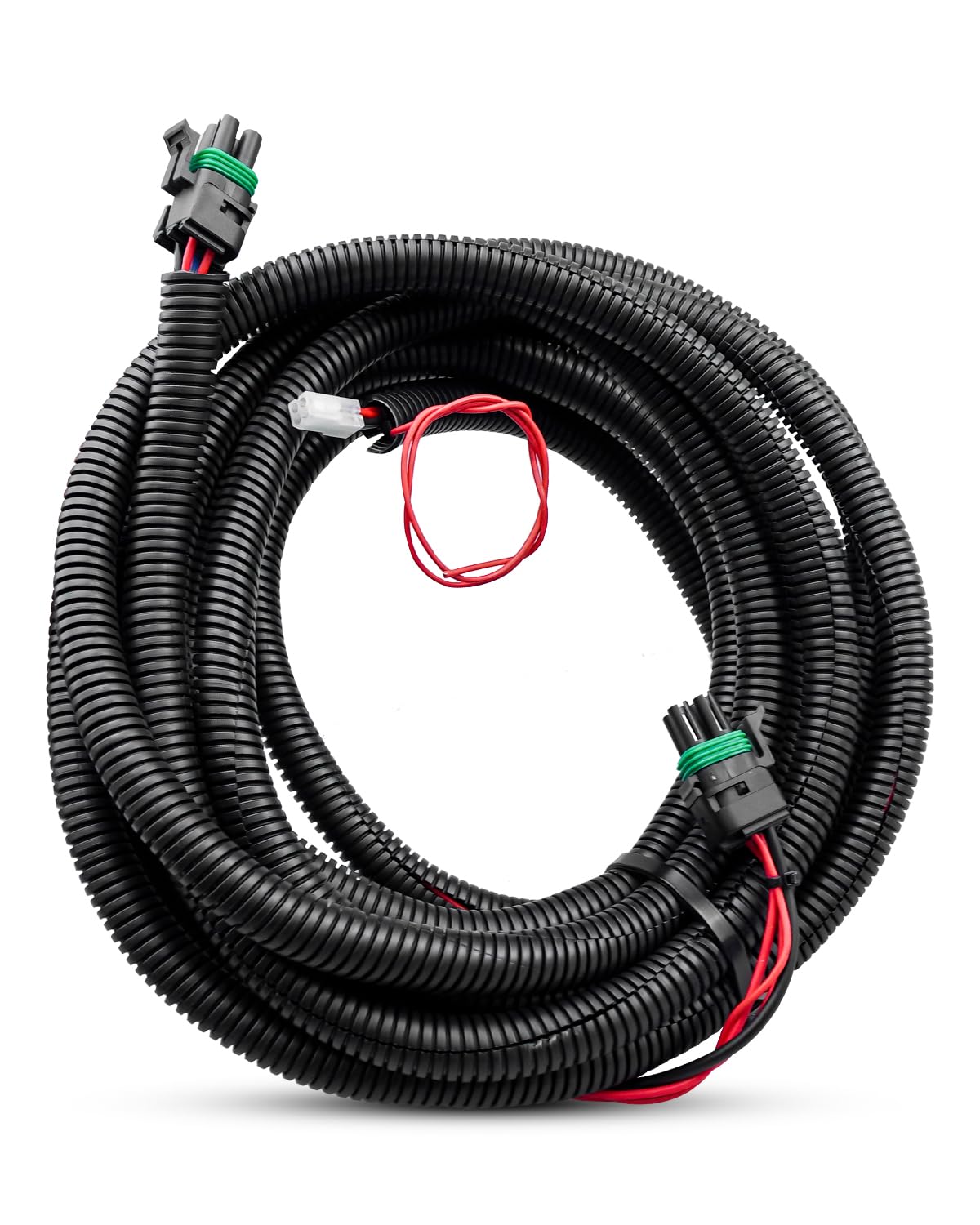 28587 Truck Side Battery Cable Control Harness Fit for Western Fisher Blizzard SnowEx Snowplow, 2 Plugs Fleet Flex Wiring Isolation Module Control Harness