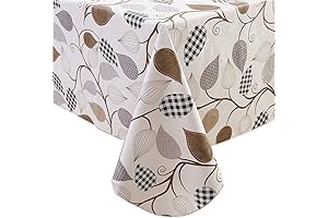 Heavy Duty Vinyl Tablecloth with Flannel Backing: The Ultimate Protector for Your Dining Area