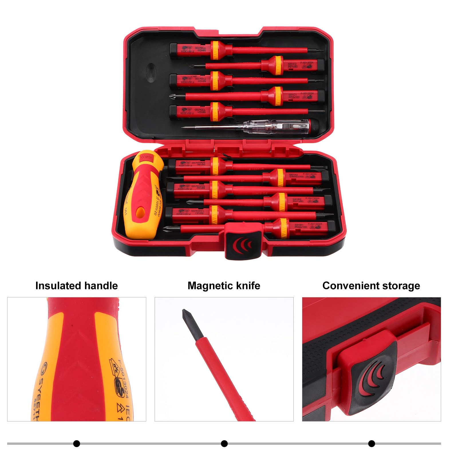 Cabilock Kit de Herramientas Electrónicas Destornilladores y Puntas de Precisión, para Abrir y Reparar Teléfonos, Adecuado para Telecomunicaciones y Uso en Casa