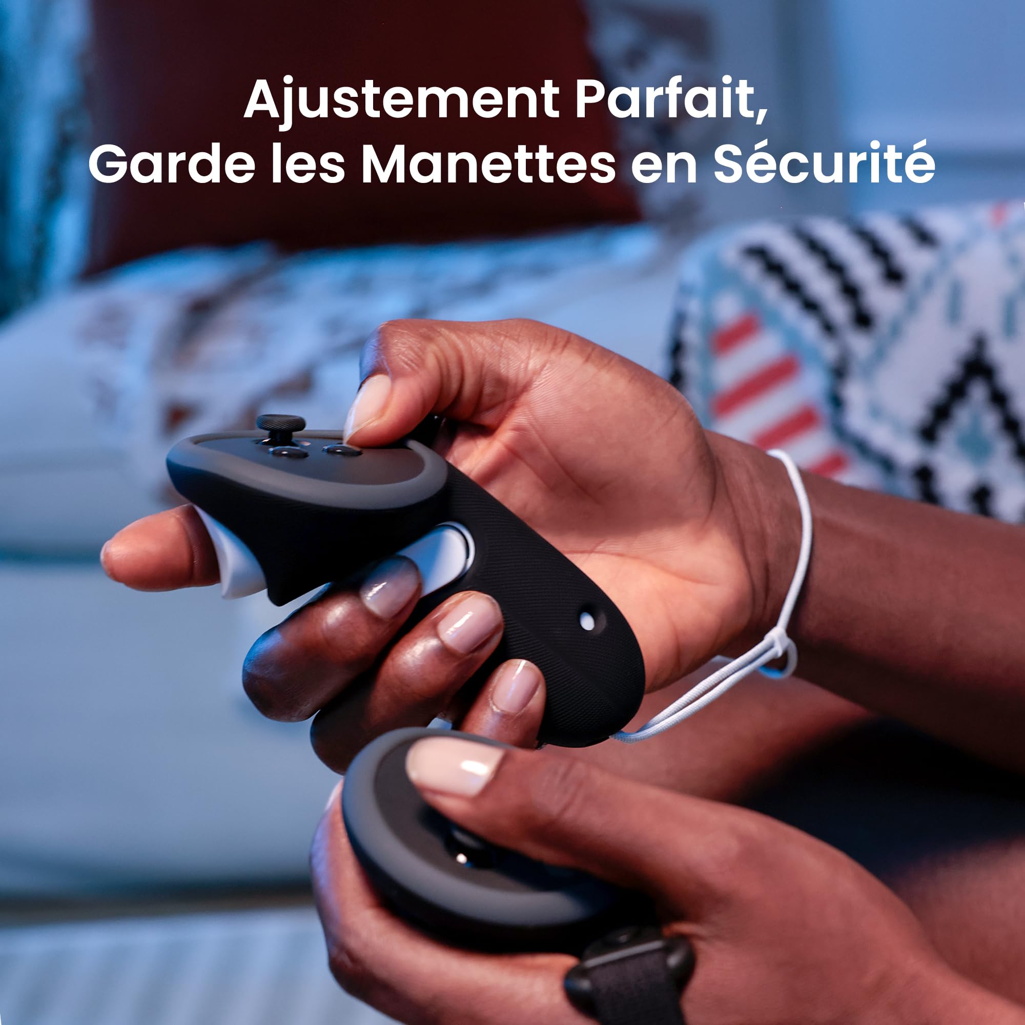KIWI design G4 Pro Poignées de Manette Compatibles avec Meta Quest 3/3S, Accréditées par Meta