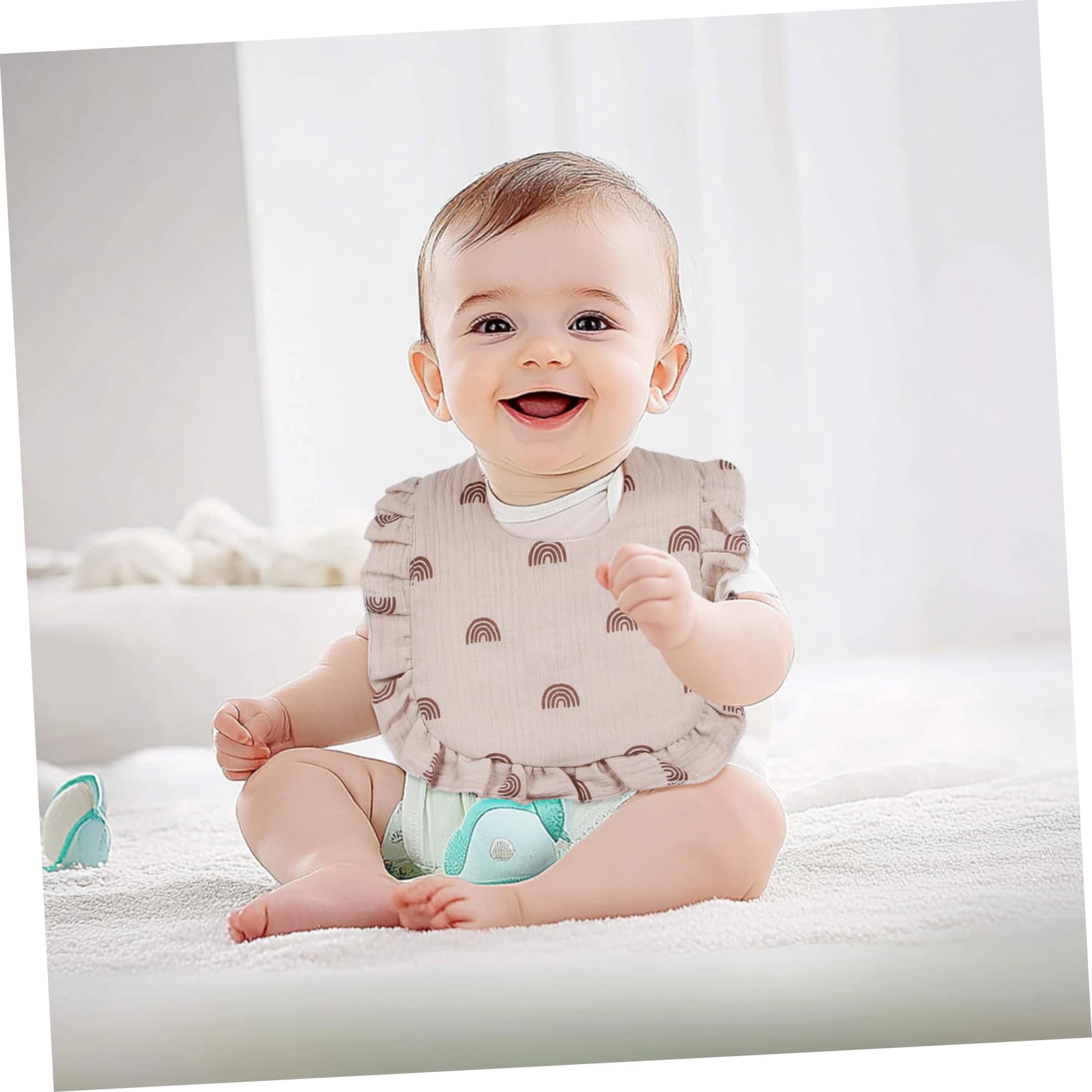 GALPADA 12pièces Bavoirs Pour Garçon Fille Unisexes Absorbants Bavoirs Muslin Pour Écoulement Et Repas Pour Nourrissons Et Tout-petits Confort Et Entretien