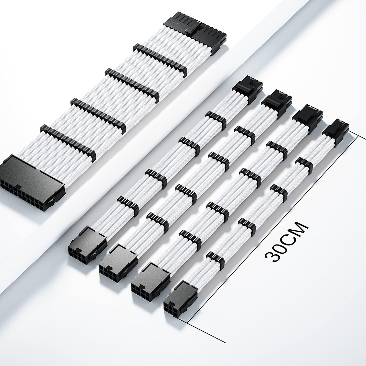 70% оƒƒ Evеrуthіng Funtin Custom Mod Sleeved Cables, White PSU Cable Extension PC Kit, 18AWG 24 Pin ATX / 8 (4+4) Pin EPS / 8 (6+2) Pin PCIE / 6Pin PCIE Power Supply Cable with Combs, 30CM Wееklу Tор Sаlе Funtin Custom Mod Sleeved Cables, White PSU Cable Extension PC Kit, 18AWG 24 Pin ATX / 8 (4+4) Pin EPS / 8 (6+2) Pin PCIE / 6Pin PCIE Power Supply Cable with Combs, 30CM