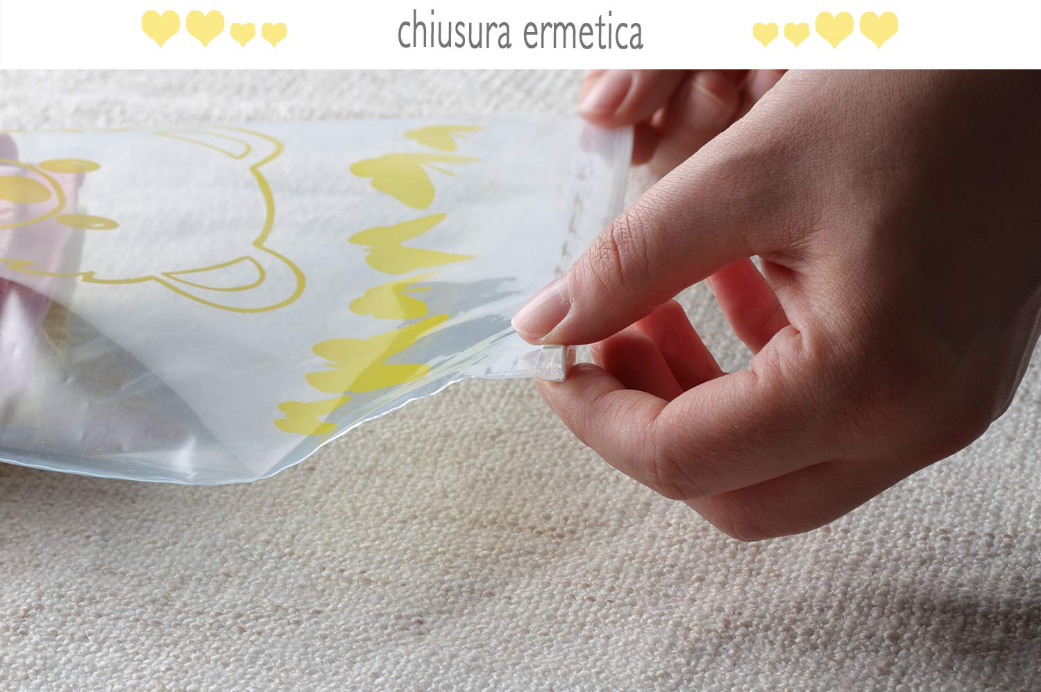 10 Bustine Ecologiche Green PE Per Neonato - Con Set Cappellino E Muffole In Omaggio - Foto 4