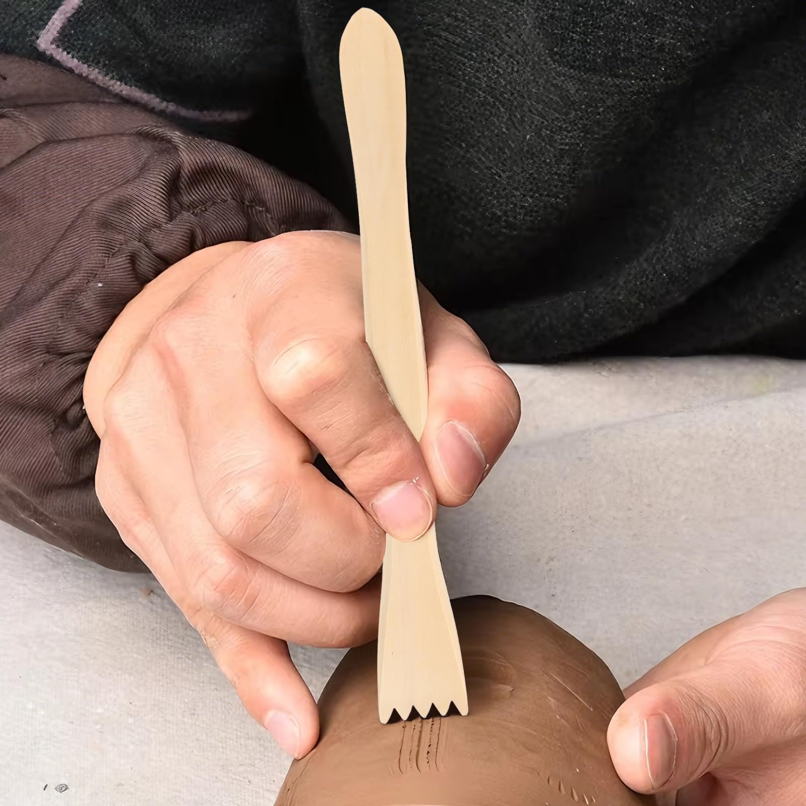 Litoexpe Set 6 Taglierine Per Argilla Polimerica In Acciaio Al Carbonio – Lame Flessibili Dritte Per Modellare E Scolpire Fai Da Te