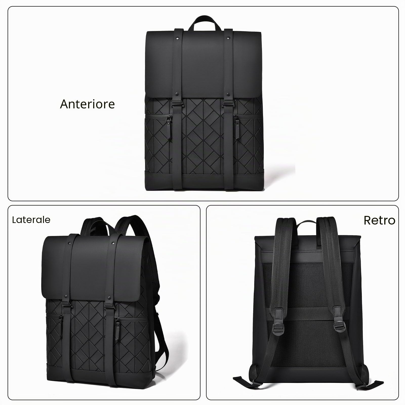 FANDARE 2024 Nuovo Zaino Donna Zaini Zaino Casual Zaino PC zaino Borsa da Cabina Zaino Lavoro viaggio Ufficio tech Zaini Scuola Università PU pelle Borse da scuola Borsa a Spalla Zainetto Backpack