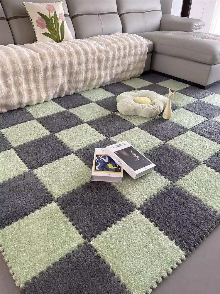 20 piezas de baldosas de espuma para piso, baldosas de alfombra despegables y adhesivas, fáciles de limpiar, tapete de escalada suave y difuso para actividades comerciales y de decoración del hogar (m