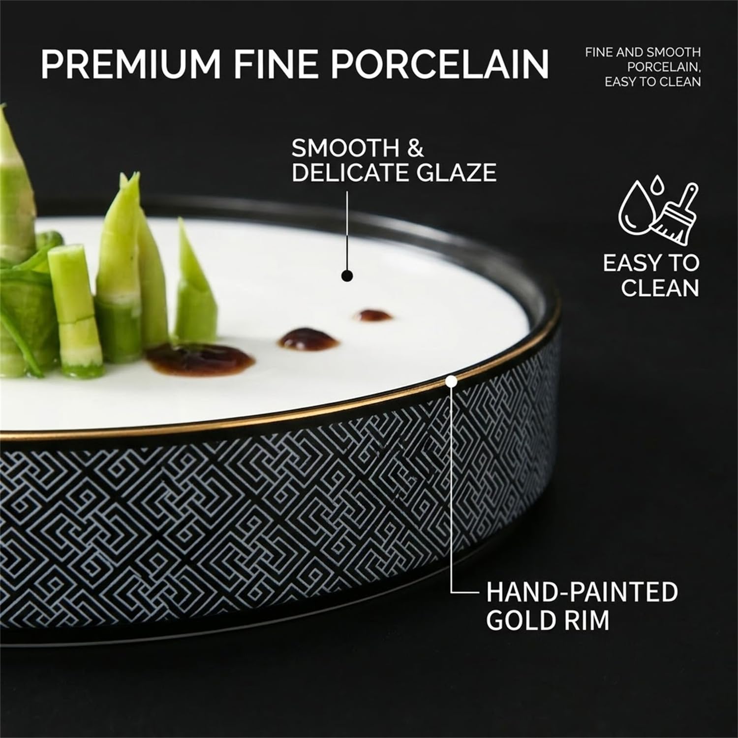 Bandeja de Servicio de Sushi de Sashimi de Hielo seco de cerámica | Atmósfera visual ahumada, porcelana delicada, estructura desmontable, integración perfecta