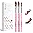 MelodySusie 3-Piece Acrylic Nail Brush Set - Sizes 8/10/14, Professional Nail Art Tool for Acrylic Application, Powder, Extension & 3D Carving - Pink