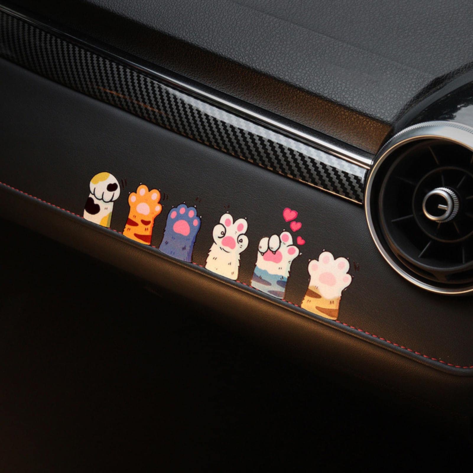 GORGECRAFT 4 Stili 4pz Adesivo per Auto Silhouette di Gatto Nero Riflettente Gattino Animale Domestico Paraurti per Auto Decalcomanie Impermeabile Pet Adesivi per Decorazione Esterna Pareti Computer