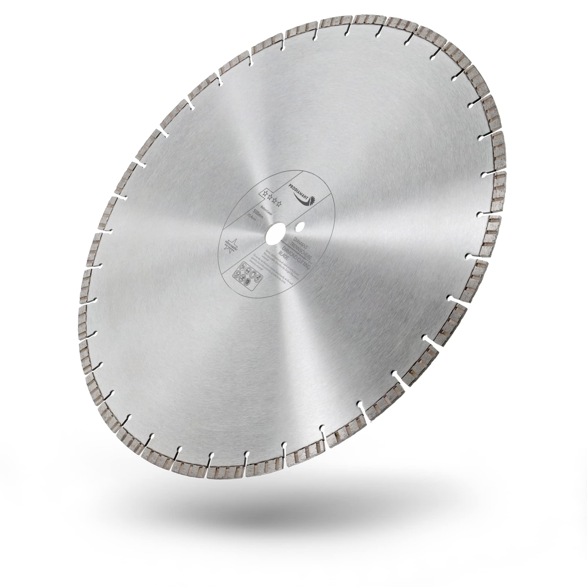 PRODIAMANT Disco de corte de diamante Premium láser para hormigón 500 mm x 25,4 mm disco de corte de diamante soldado por láser