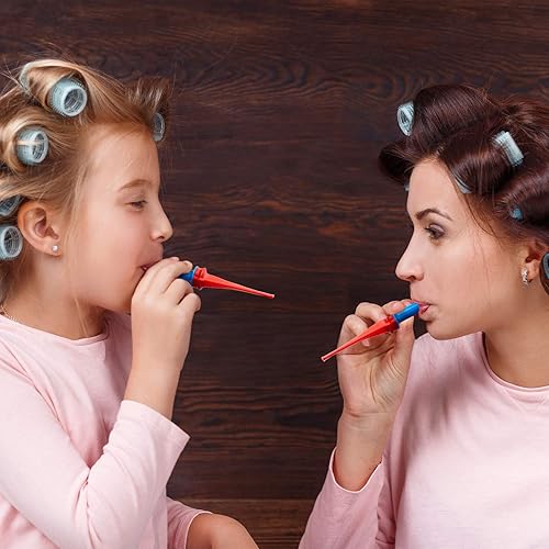 Miniatura 6 de Sumind 6 piezas de silbato de pedo, juguetes divertidos para niños, juguetes de broma de Navidad, accesorios de juego, juguetes de silbato, juguetes